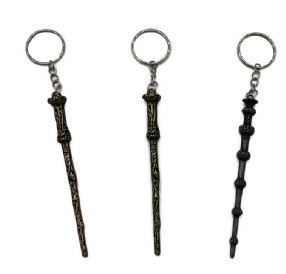 Metal Wizard Wand Keyrings x 12 (27p Each) - Click Image to Close