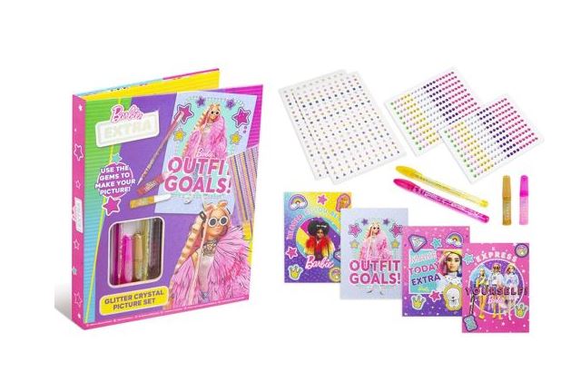 Barbie Extra Glitter Crystal Picture Set - Click Image to Close