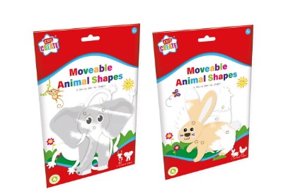 Moveable Animal Shapes 4 Pack - Click Image to Close