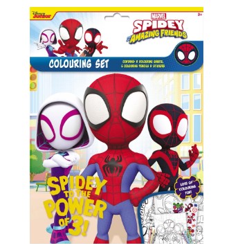Spidey & Friends Colouring Set - Click Image to Close