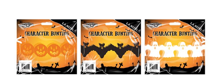 Halloween Character Bunting 2.6m - Click Image to Close