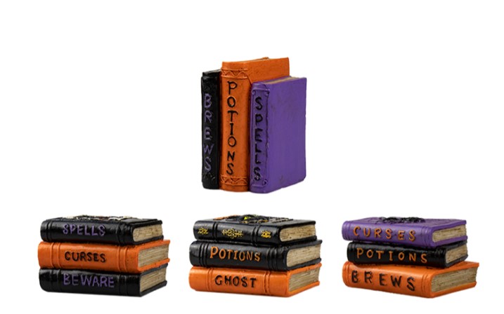 Halloween Potion Books Decoration 9cm - Click Image to Close
