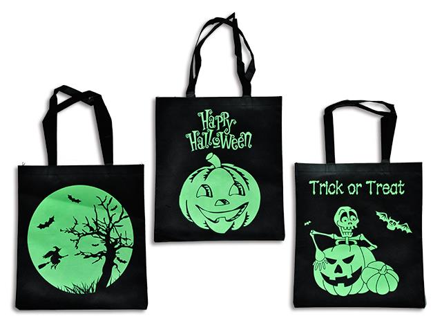 14.75in (W) x 16.75in (H) Halloween GID Non Woven Bag - Click Image to Close