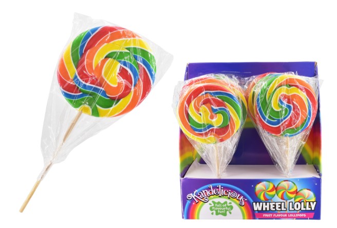 Catherine Wheel Rock Lolly 125g X 12 (89p each) - Click Image to Close