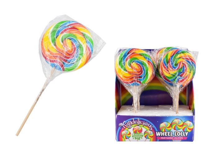 Catherine Wheel Rock Lolly 80g X 12 - Click Image to Close