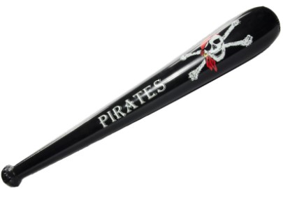 Inflatable Pirate Bat 82cm - Click Image to Close