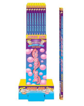 Long Bubble Gum In A Display Box 85g - Click Image to Close