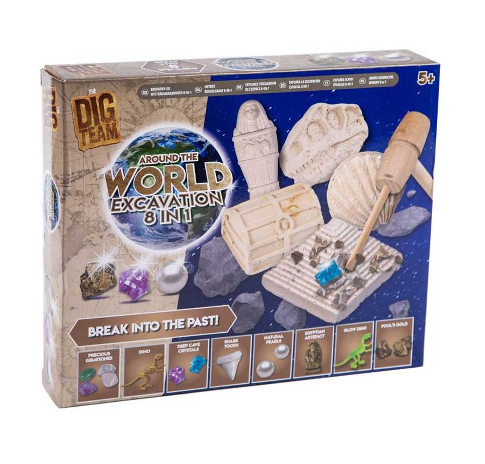 DIG 8 IN 1 WORLD EXCAVATION KIT - Click Image to Close