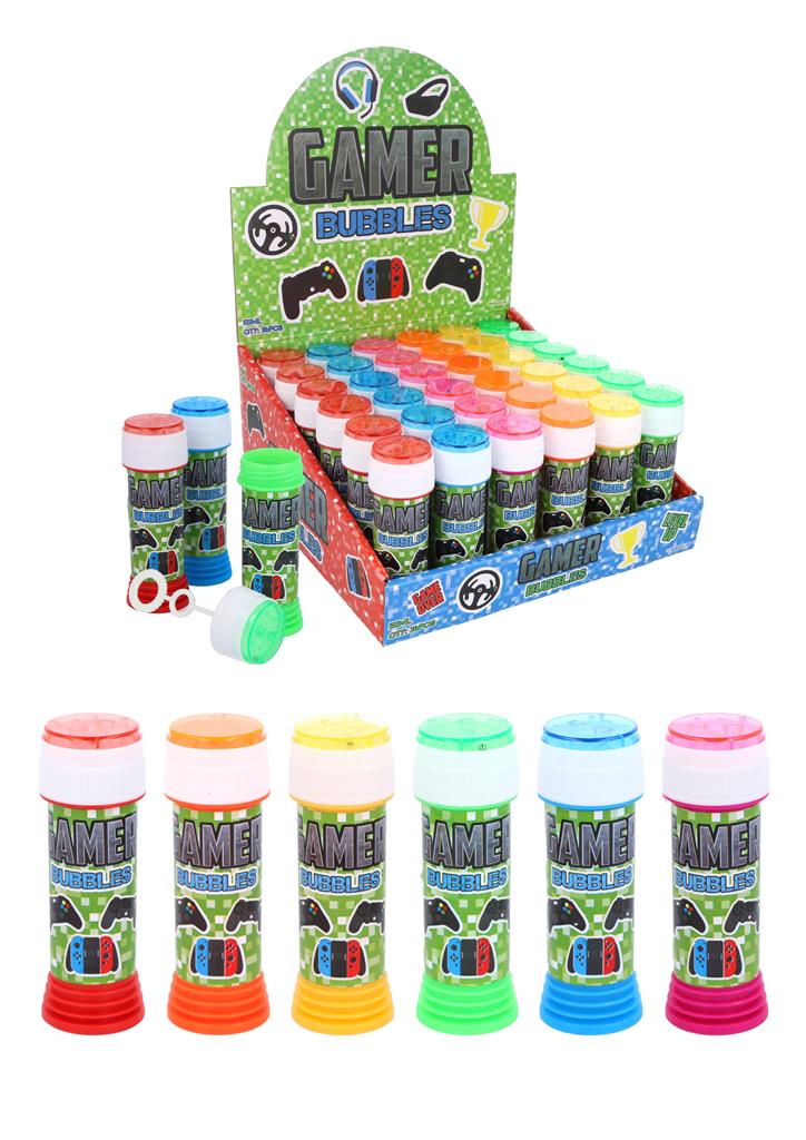 Gamer Bubble Tubs With Puzzle Maze Top 50ml X 36 - Click Image to Close