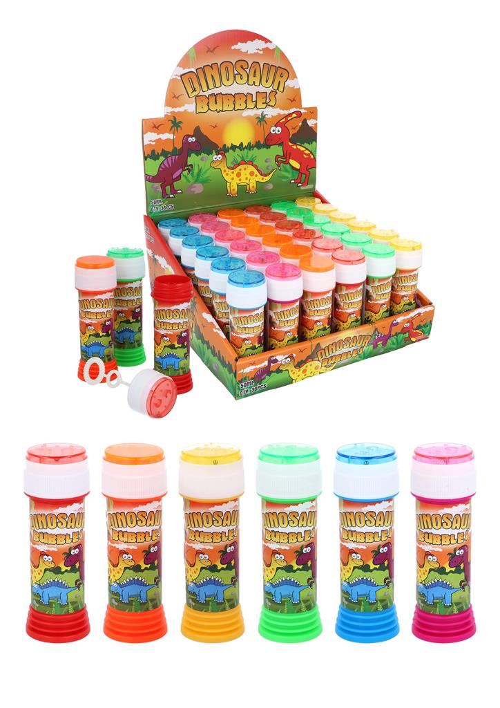 Dinosaur Bubble Tubs With Puzzle Maze Top 50ml X 36 - Click Image to Close