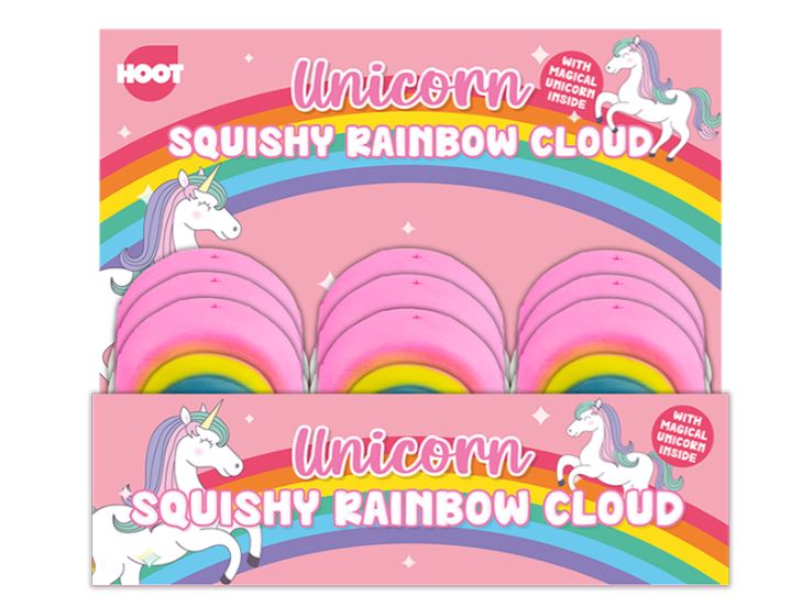 Squishy Rainbow Cloud With Unicorn - Click Image to Close