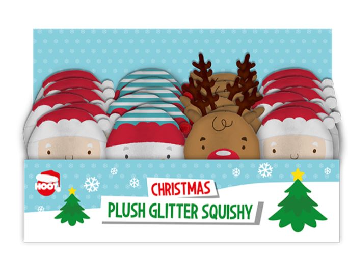 Christmas Plush Glitter Squishies - Click Image to Close