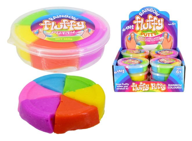Rainbow Fluffy Slime 168g - Click Image to Close