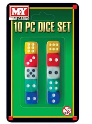 Dice Set 10 Piece - Click Image to Close