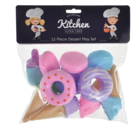 Ice Cream Doughnuts & Macroons 12 Pack - Click Image to Close