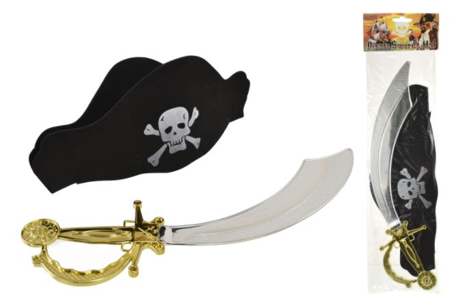Pirate Hat & Play Sword - Click Image to Close