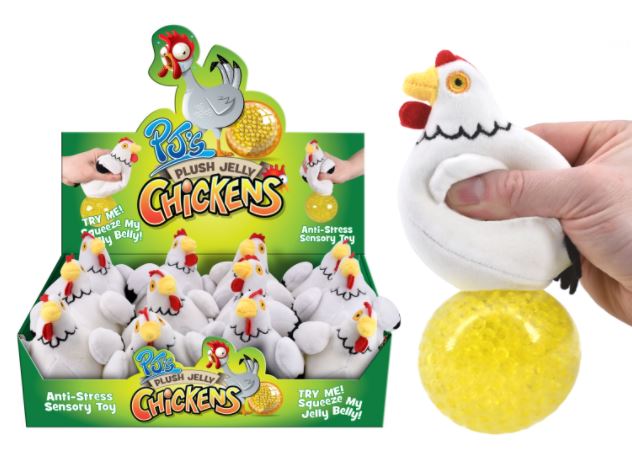Plush Jelly Squeezers - Chicken - Click Image to Close