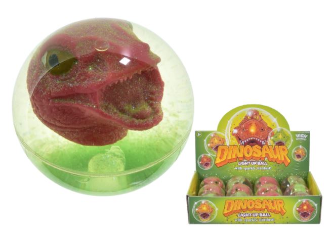 Dinosaur Light Up Ball In Display Box - Click Image to Close