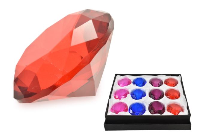 Diamond Paperweight 5cm 12 Pack - Click Image to Close
