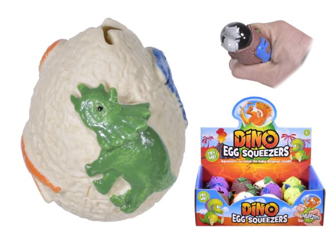 Squishy Dinosaur Egg In Display Box - Click Image to Close