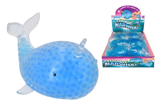 Narwhal Squeeze Squishy Toy - Click Image to Close