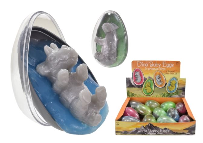 Dino Baby Egg Slime In Display Box - Click Image to Close
