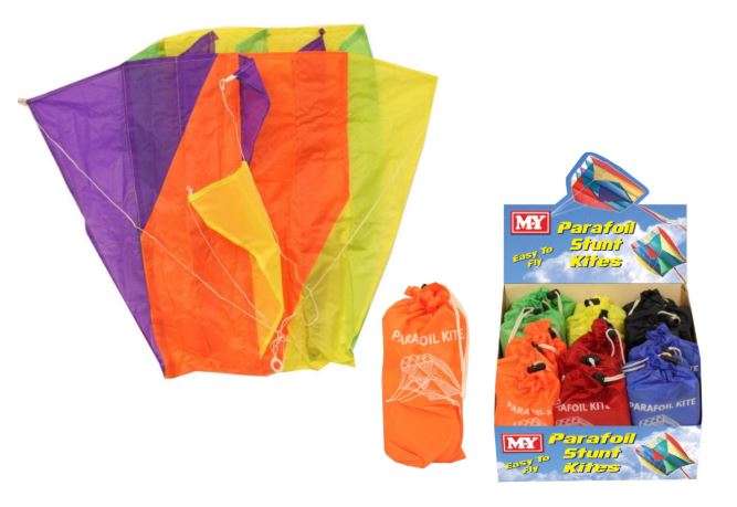 60cm X 51cm Nylon Parafoil Kite Bag In Display Box - Click Image to Close