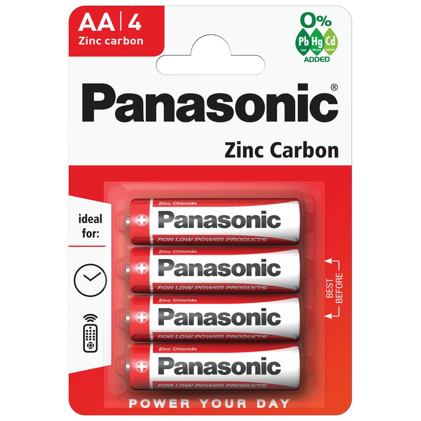 Panasonic AA Batteries 4 Pack X 12